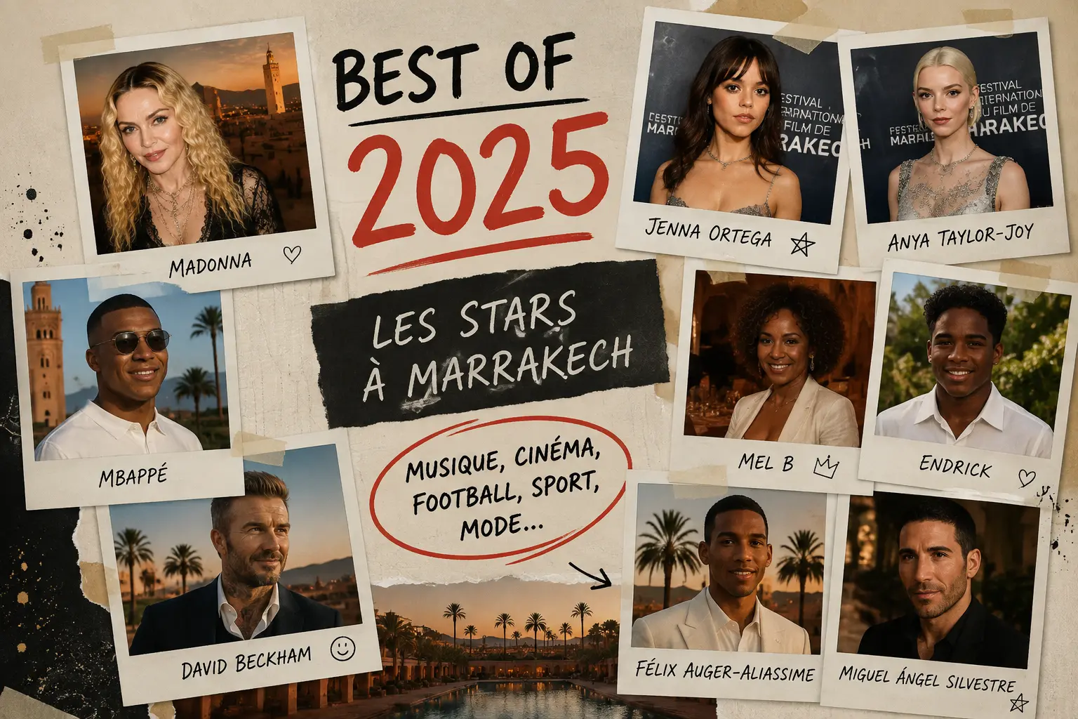 Best of 2025 : les stars internationales qui ont choisi Marrakech
